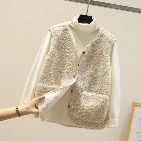 Marlo | Women’s Sleeveless Teddy Vest