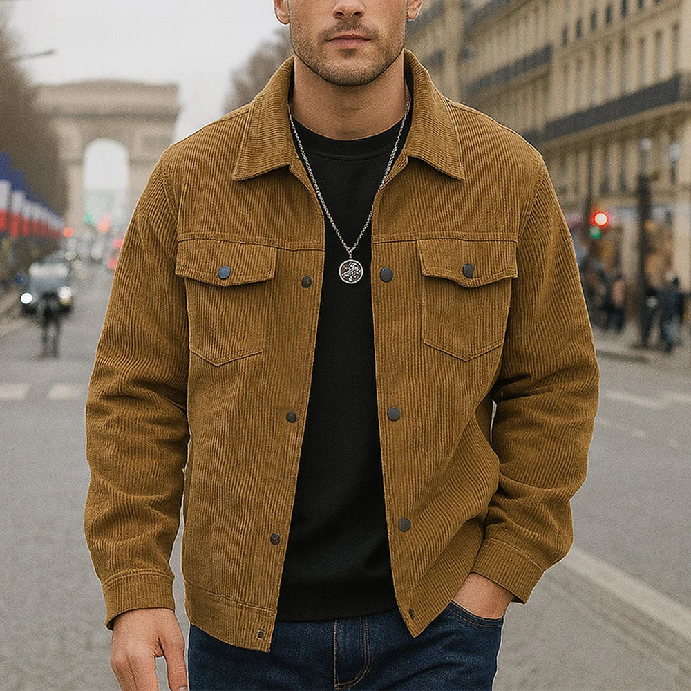 Graham | Men’s Corduroy Snap Front Jacket