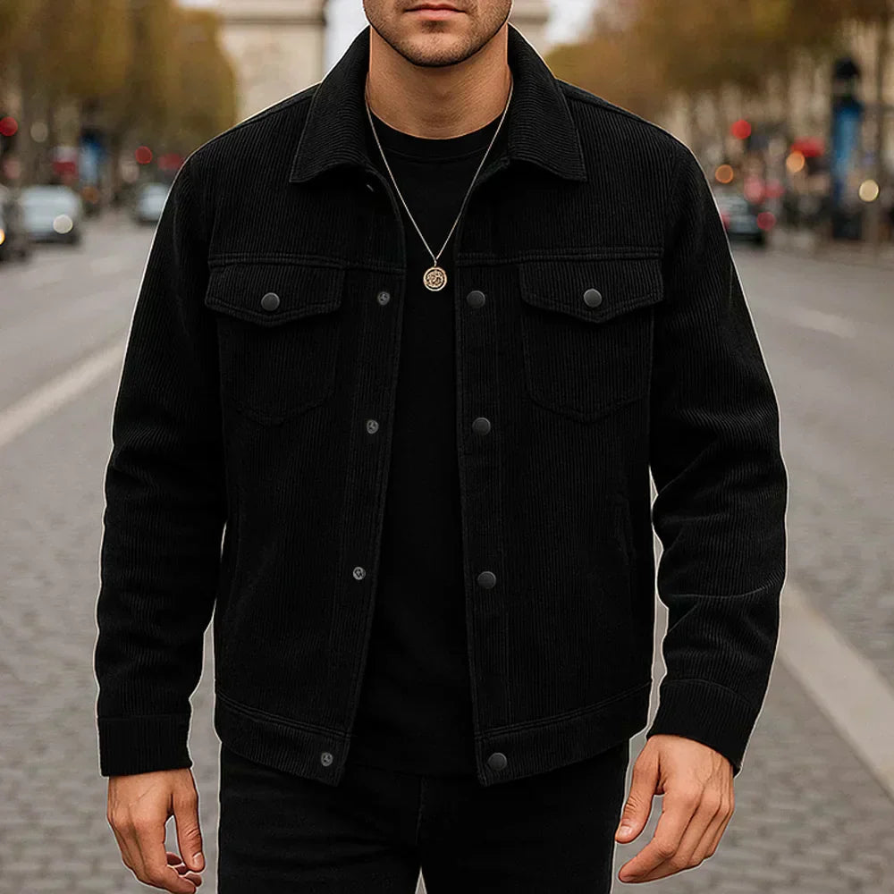 Graham | Men’s Corduroy Snap Front Jacket