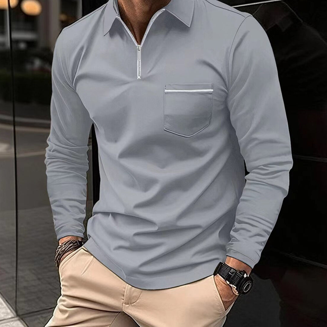 Lenono | Men’s Long Sleeve Polo Shirt