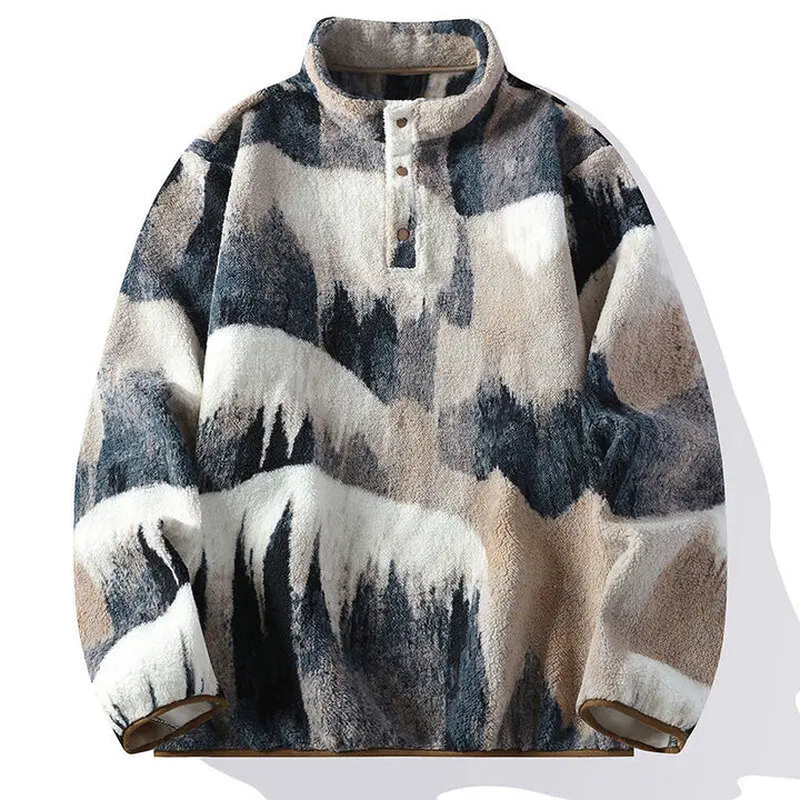 Greyson | Men’s Landscape Print Fleece Pullover