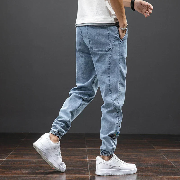 Cilvero | Men’s Relaxed Taper Stretch Denim Joggers