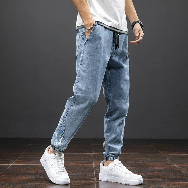 Cilvero | Men’s Relaxed Taper Stretch Denim Joggers
