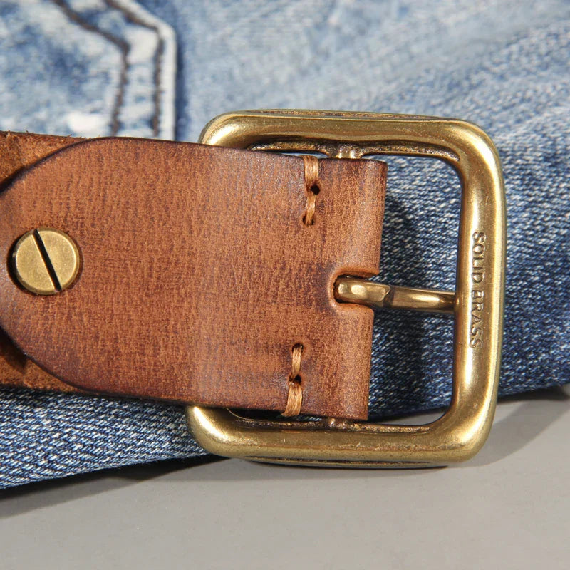 Bravino | Men’s Genuine Cowhide Leather Belt