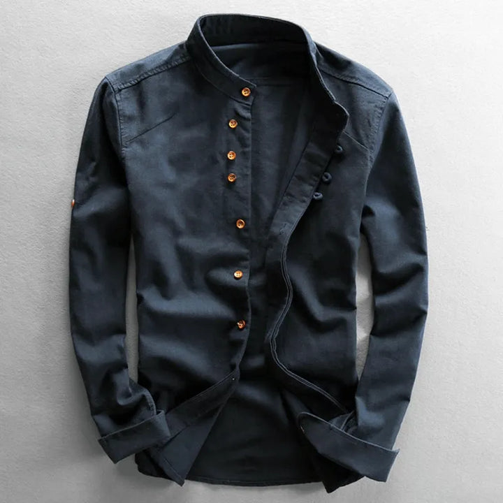 Hikaru | Men’s Japanese-Inspired Linen Cotton Shirt