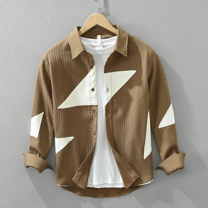 Juliano | Men’s Cotton Geometric Pattern Shirt