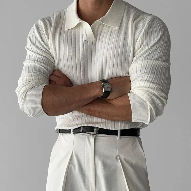 Lenard | Men’s Ribbed Polo Shirt