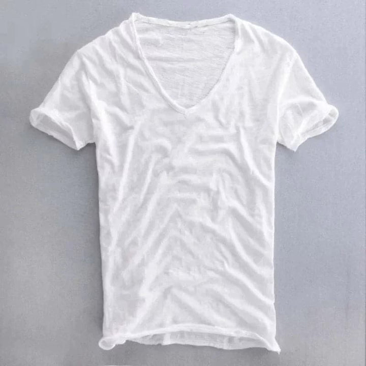 Lenaro | Men’s V-Neck Cotton T-Shirt