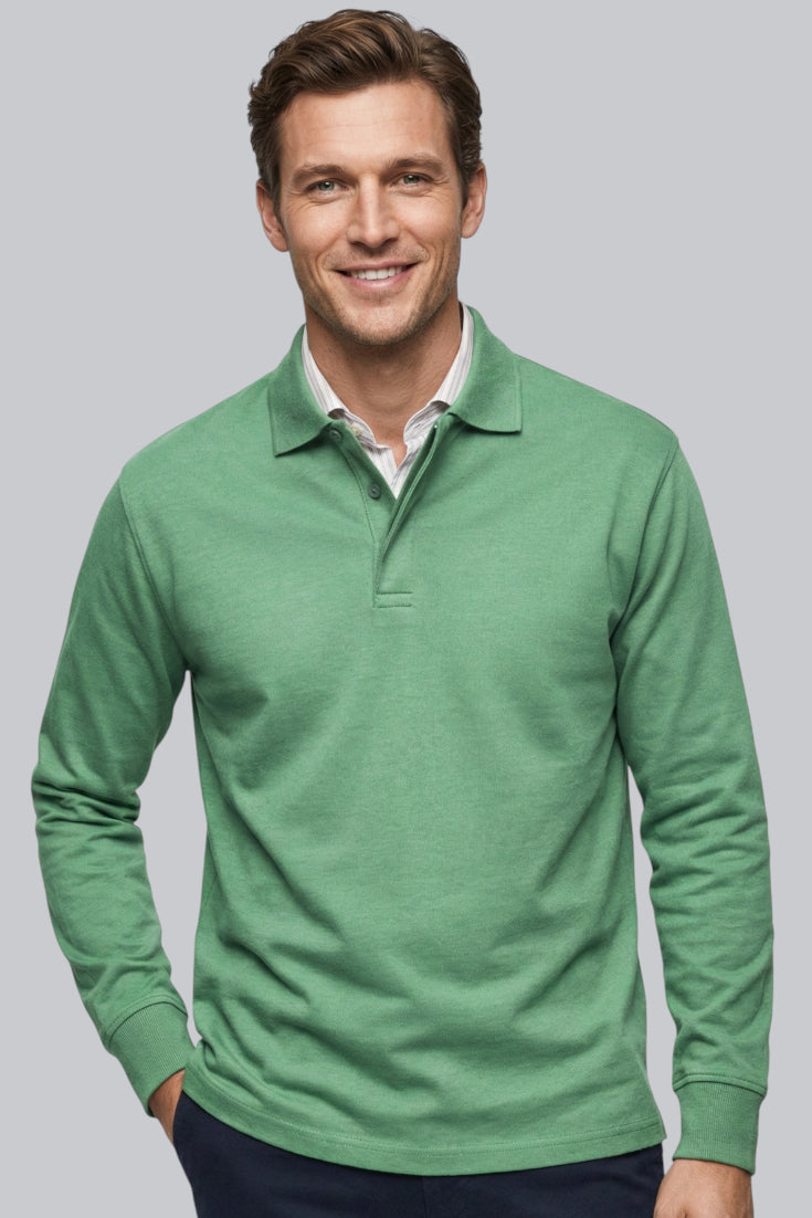 Men’s Half-Zip Sweater with Mock Neck and Ribbed Cuffs