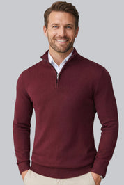 Men’s Chunky Jumper with Ribbed Cuffs and Long Sleeves