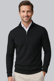Men’s Chunky Jumper with Ribbed Cuffs and Long Sleeves