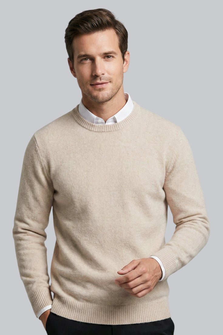 Men’s Knitted Jumper with Long Sleeves and Soft Touch