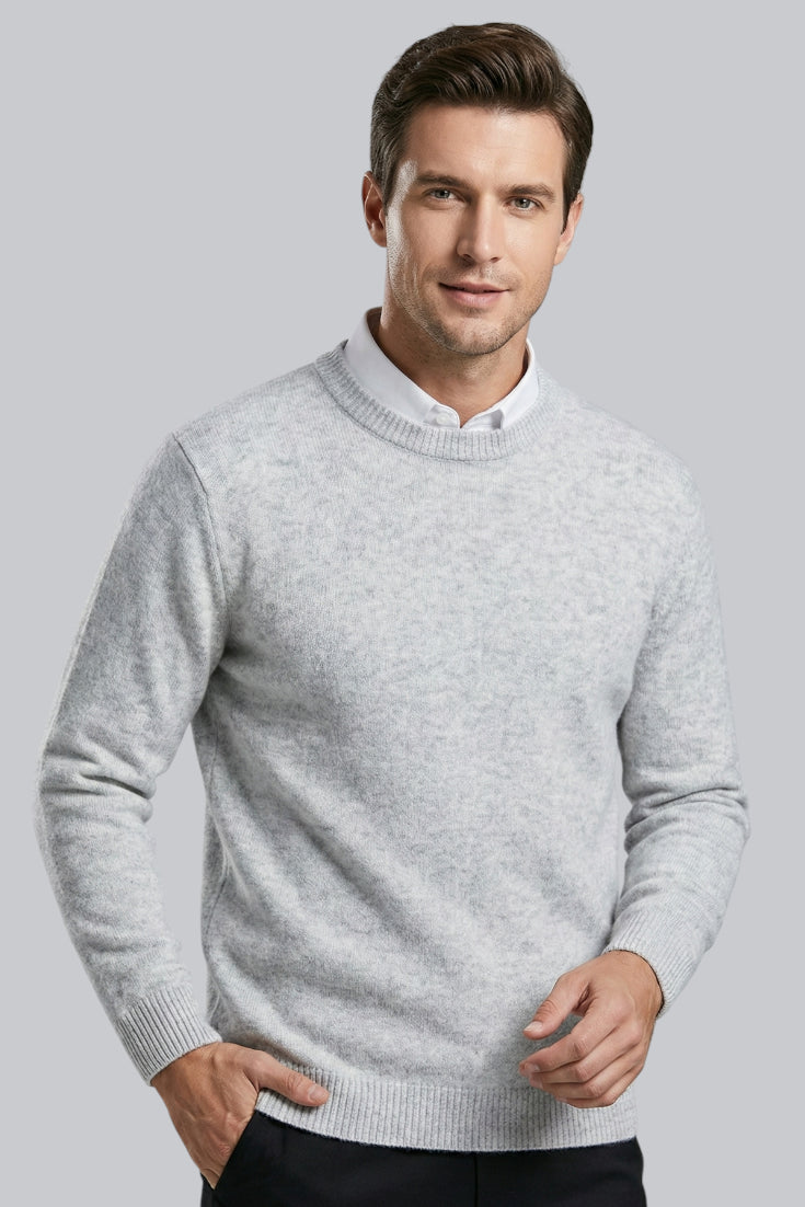 Men’s Knitted Jumper with Long Sleeves and Soft Touch