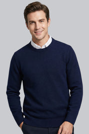 Men’s Knitted Jumper with Long Sleeves and Soft Touch