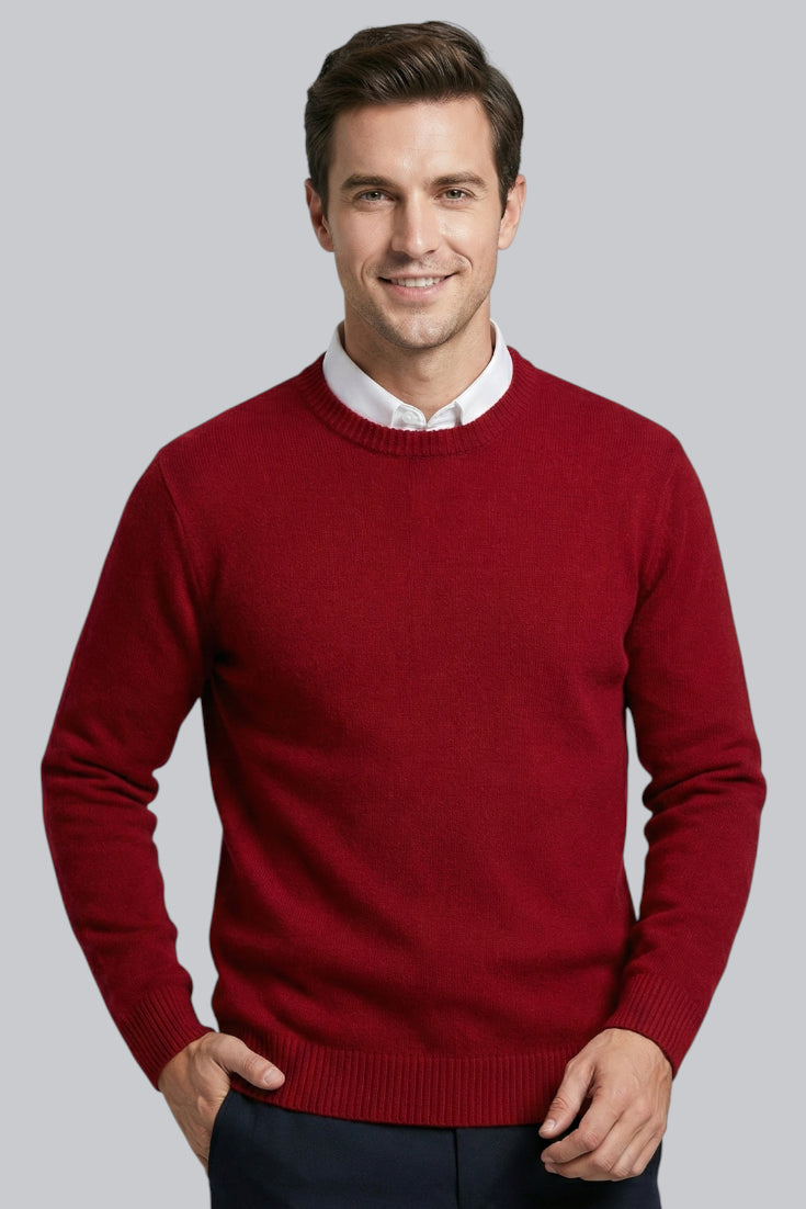 Men’s Knitted Jumper with Long Sleeves and Soft Touch