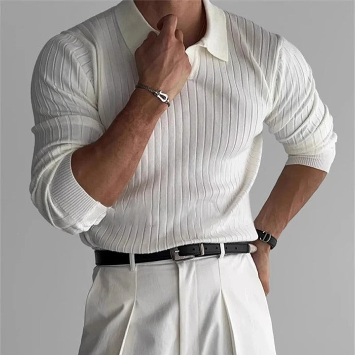 Liverio | Men’s Ribbed Polo Shirt