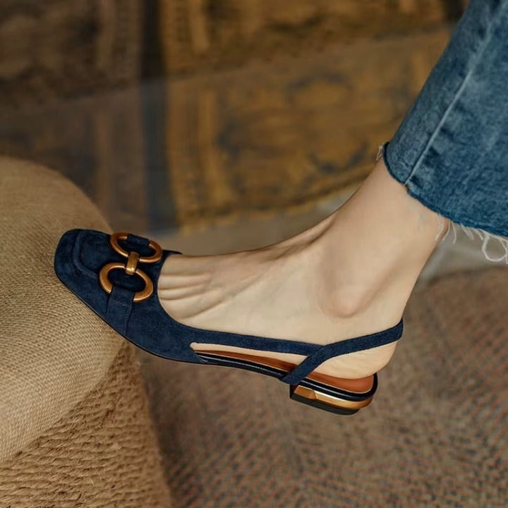 Livia | Women’s Leather Slingback Flats