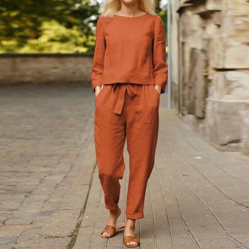 Luciana | Women’s Lightweight Linen Loungewear Set