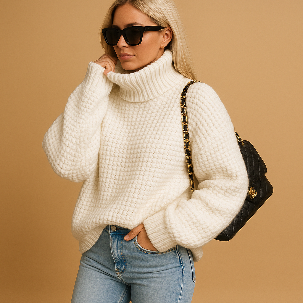 Luviena | Women’s Knitted Crop Sweater