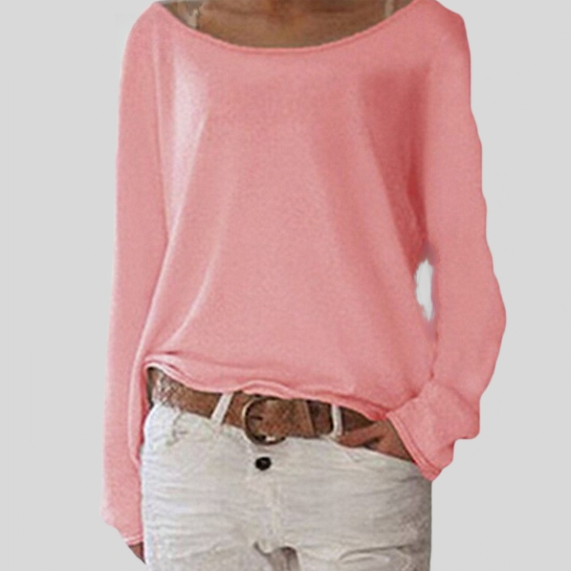 Lysandra | Women’s Loose Fit Draped Boat Neck Top