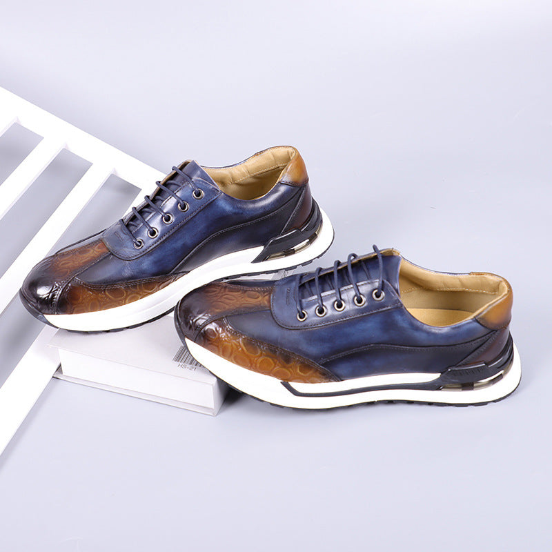 Calviro | Men’s Cowhide Leather Comfort Sneakers
