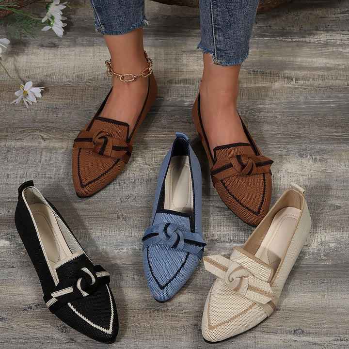Serenna | Women’s Knit Pointed Toe Flats
