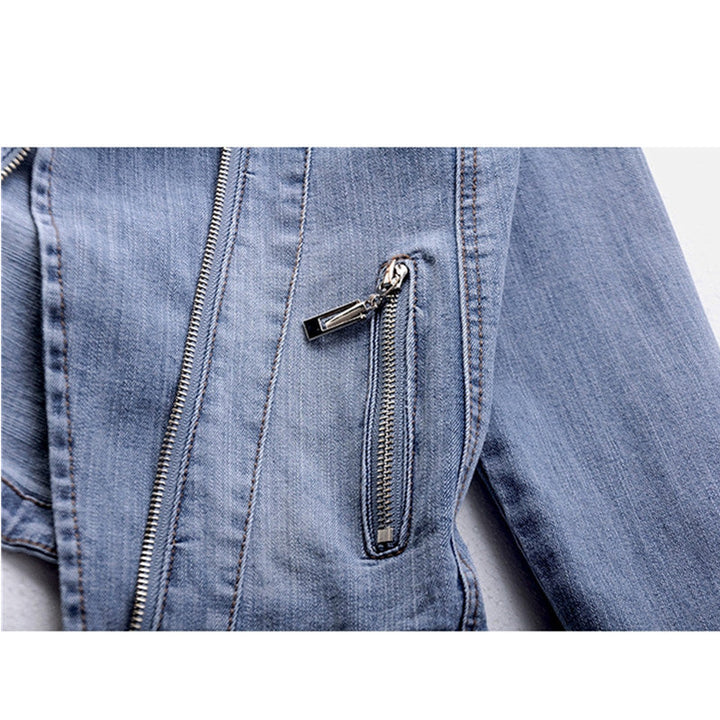 Valtero | Women’s Vintage Moto Denim Jacket