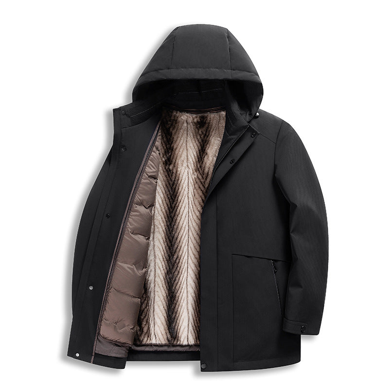Gervano | Men’s Premium Goose Down &amp; Wool Jacket