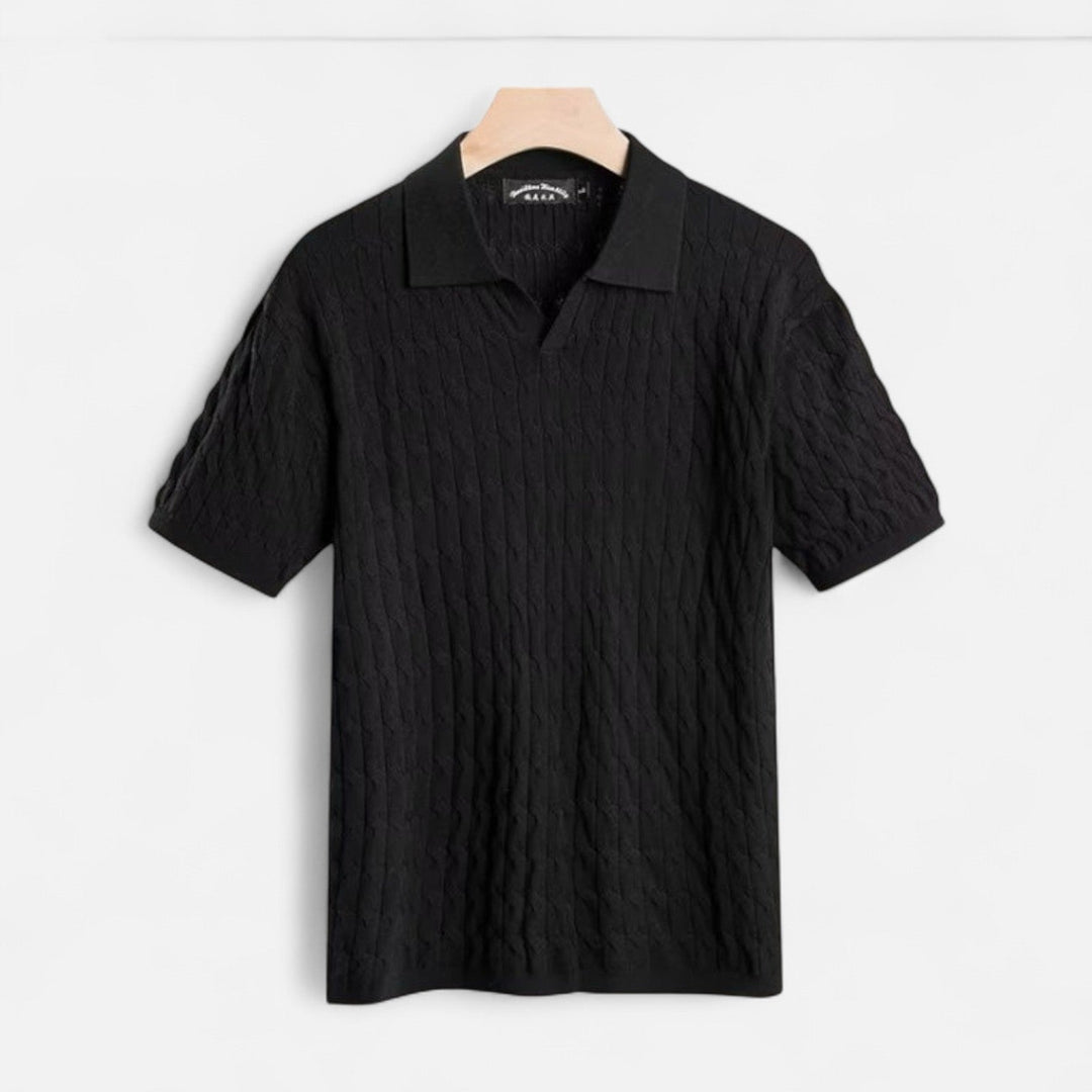 Marciano | Men’s Textured Cotton Polo Shirt