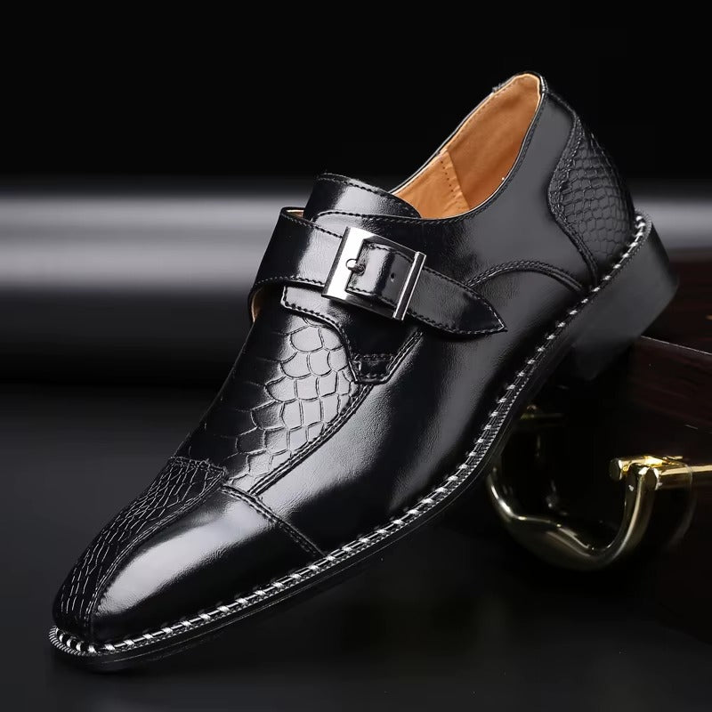 Marshall | Men’s Leather Monk Strap Loafers