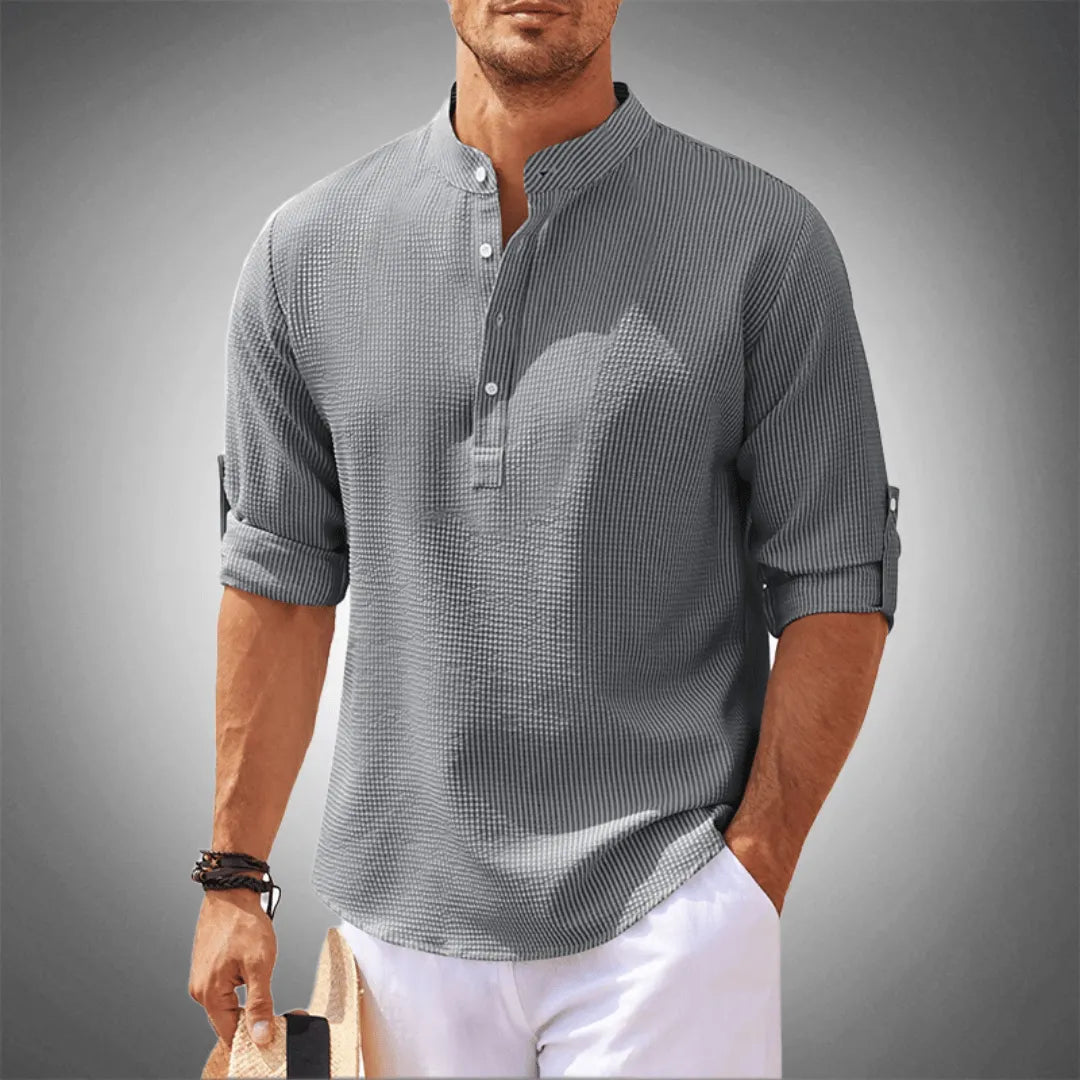 Matteo | Men’s Premium Cotton-Linen Casual Shirt