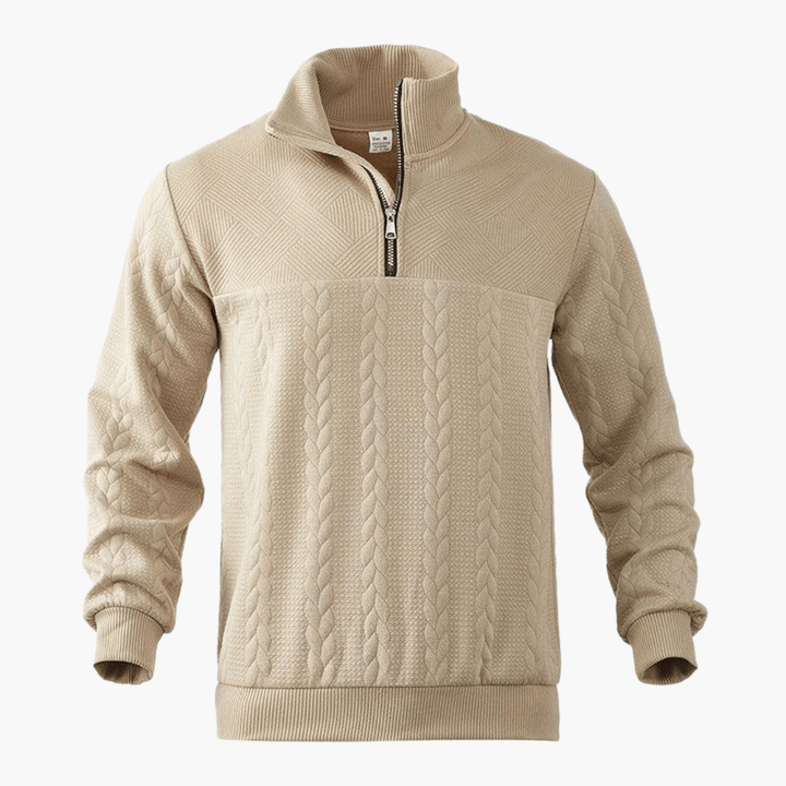 Calvin | Men’s Cable Knit Troyer Sweater