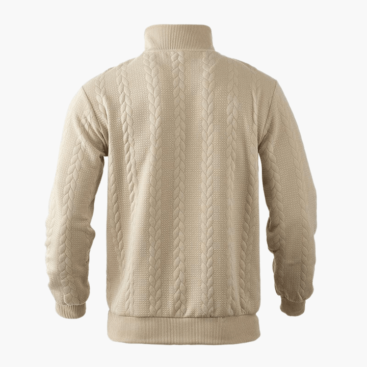 Calvin | Men’s Cable Knit Troyer Sweater