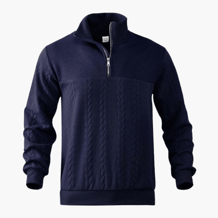 Calvin | Men’s Cable Knit Troyer Sweater