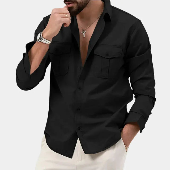 Lucen | Men’s Casual Long Sleeve Button-Up Shirt