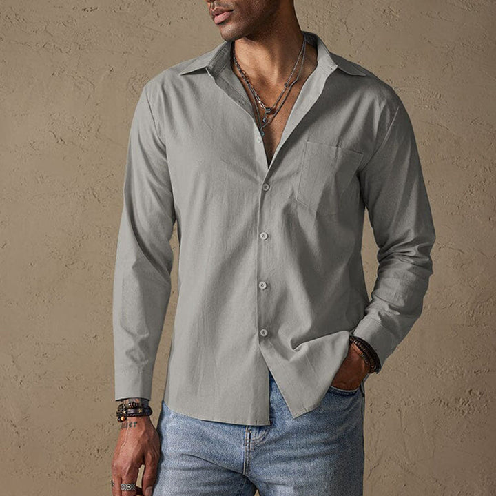 Solven | Men’s Casual Linen Shirt