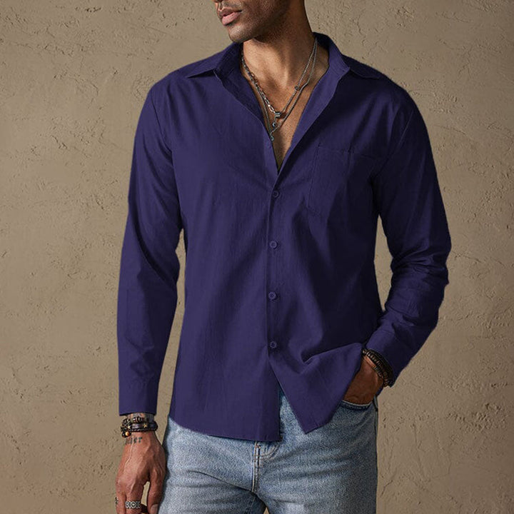 Solven | Men’s Casual Linen Shirt