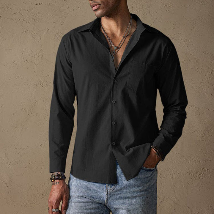 Solven | Men’s Casual Linen Shirt
