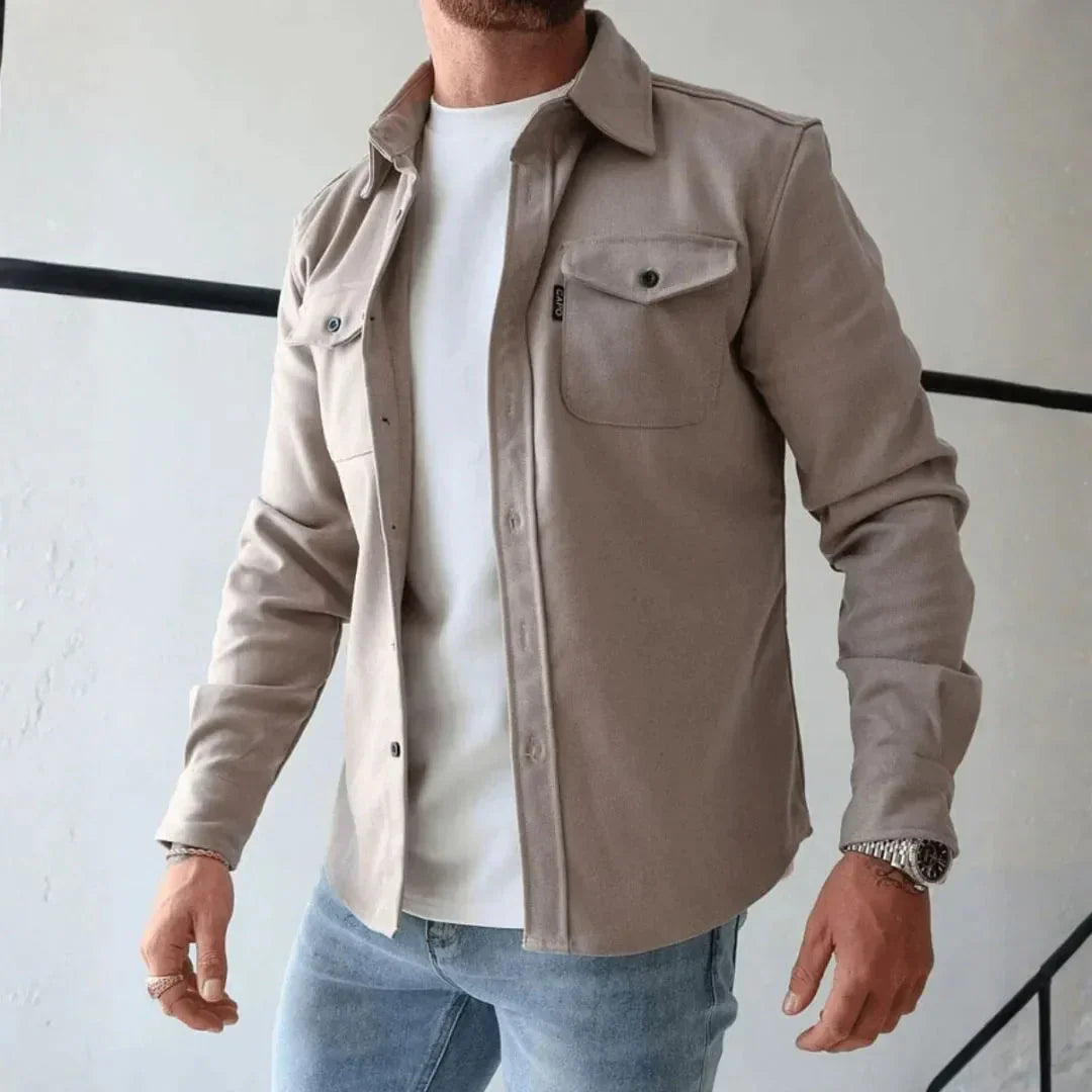 Alden | Men’s Structured Long-Sleeve Overshirt