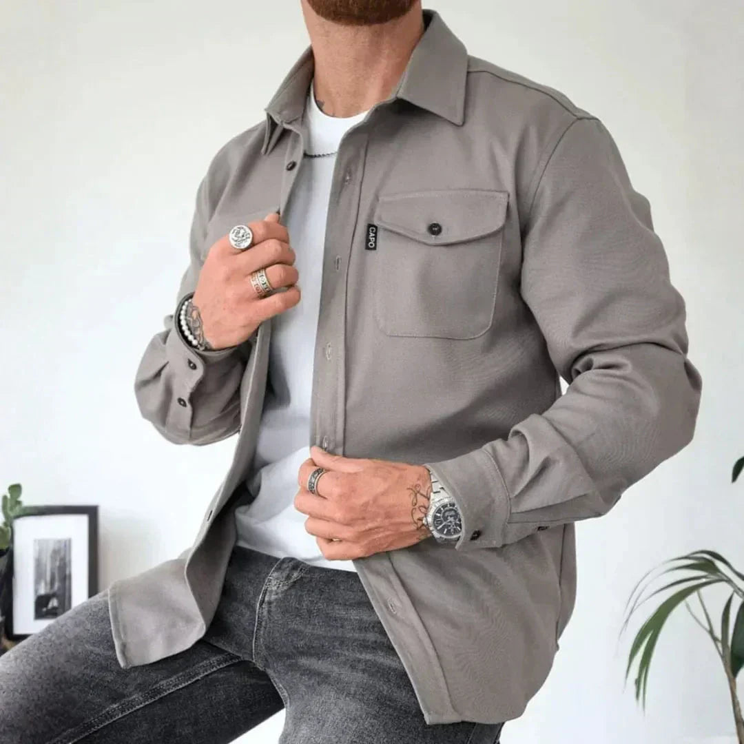 Alden | Men’s Structured Long-Sleeve Overshirt
