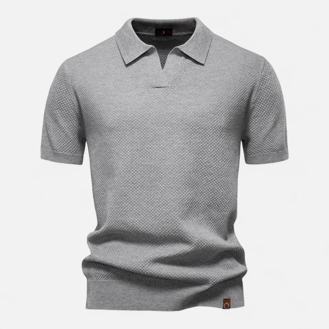 Corvello | Men’s Tailored Knit Polo Shirt
