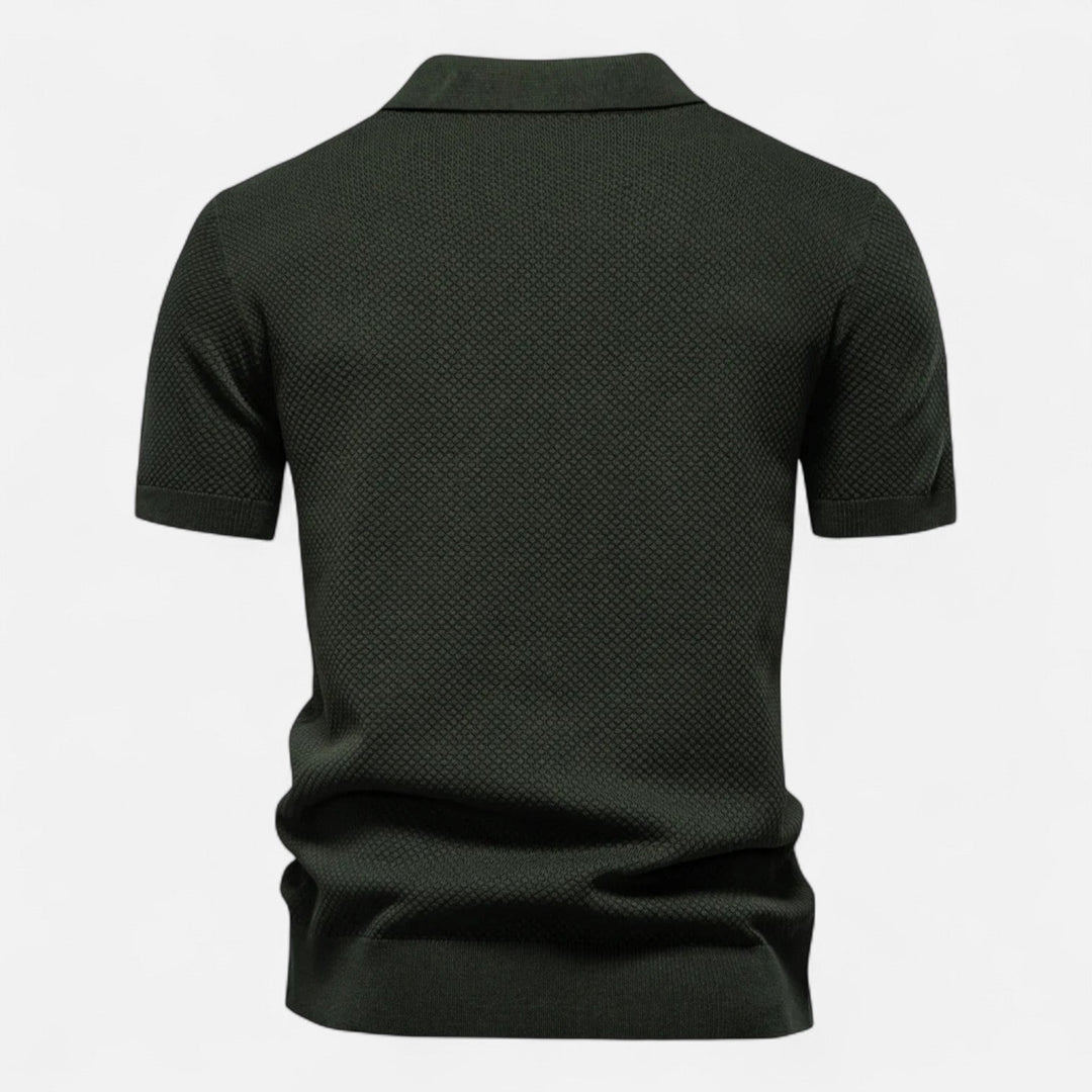 Corvello | Men’s Tailored Knit Polo Shirt