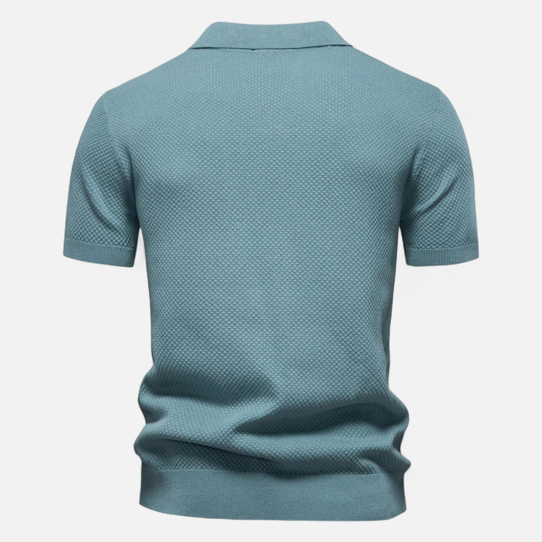 Corvello | Men’s Tailored Knit Polo Shirt