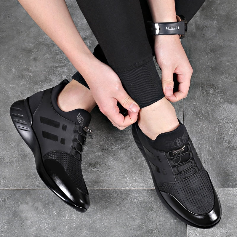 Jerome | Men’s Premium Faux Leather Comfort Sneakers