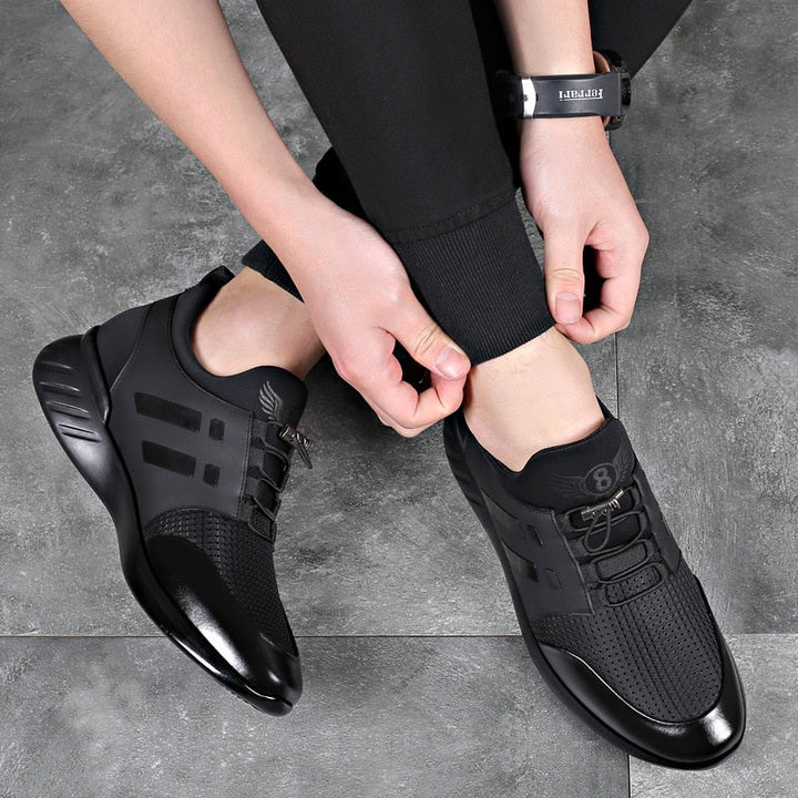 Jerome | Men’s Premium Faux Leather Comfort Sneakers