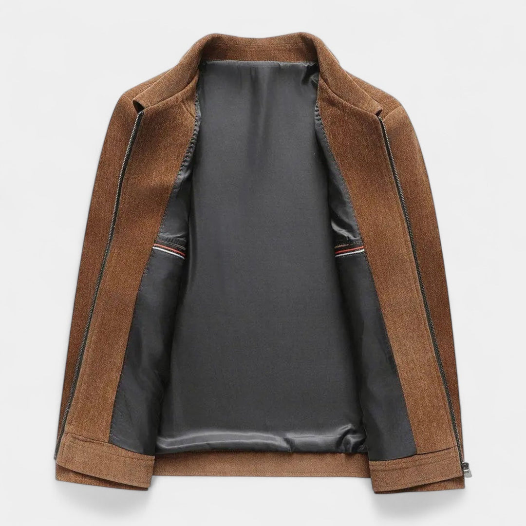 Trivaro | Men’s Textured Harrington Super Shirt