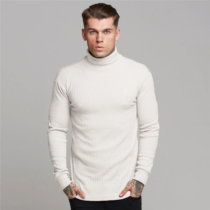 Alvero | Men’s Turtleneck Sweater with Modern Design