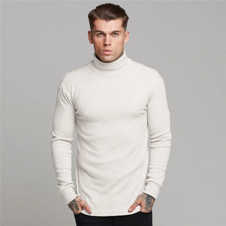 Alvero | Men’s Turtleneck Sweater with Modern Design