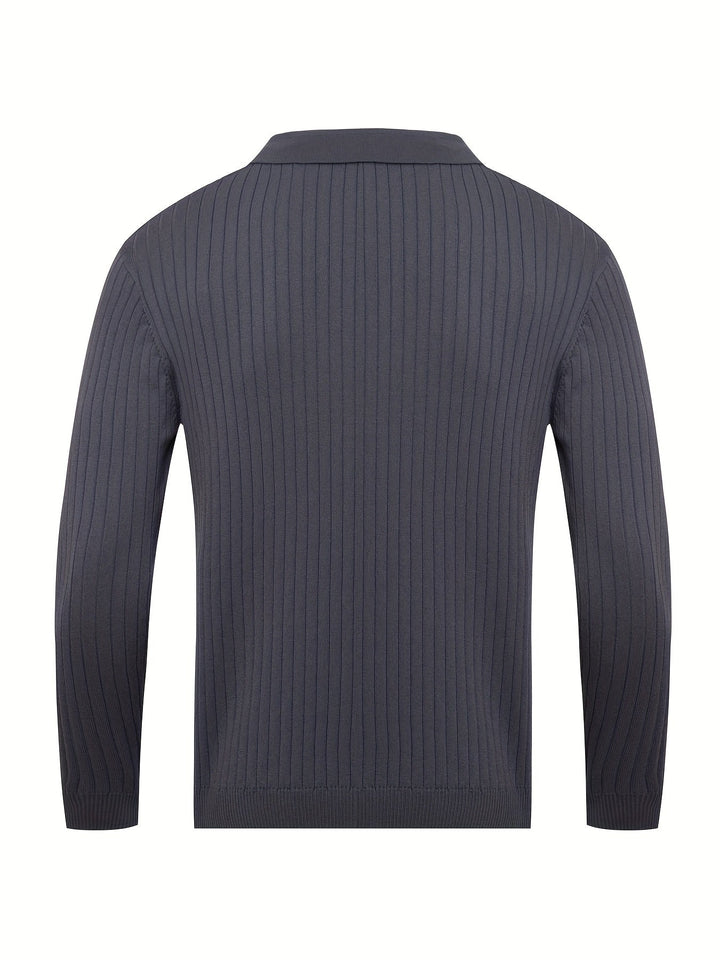 Verrin | Men’s V-Neck Knit Sweater