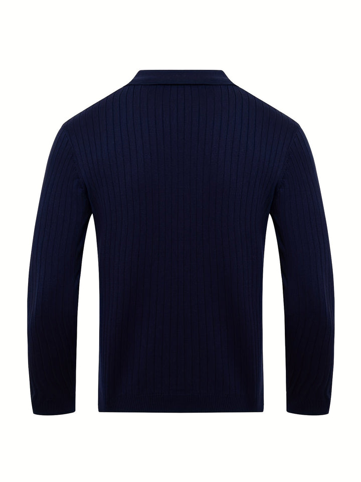 Verrin | Men’s V-Neck Knit Sweater